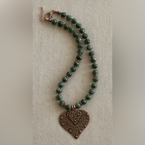 22 inch Chrome Diopside bead Necklace NWOT - Picture 6 of 14